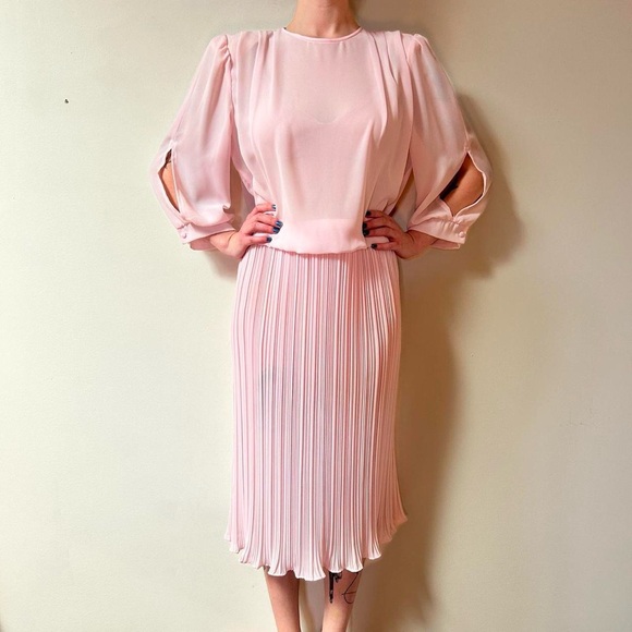 Vintage Pleated Dress - Picture 2 of 6
